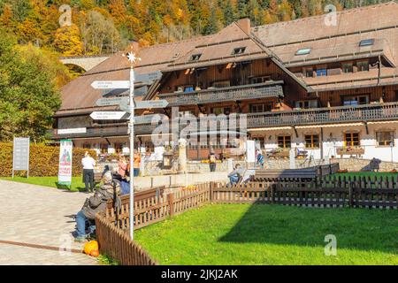 Hotel Hofgut Sternen, Breitnau, Höllental, Southern Black Forest, Baden-Württemberg, Germany Stock Photo