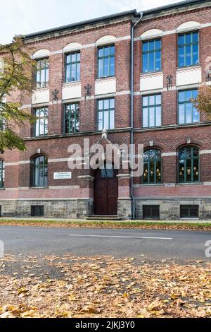 Germany, Saxony-Anhalt, Dessau, elementary school Hans and Sophie Scholl, architectural monument Stock Photo