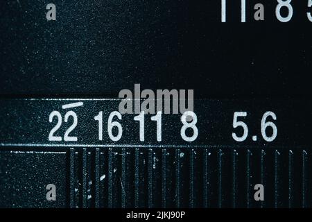 A closeup of numbers on a camera Stock Photo - Alamy