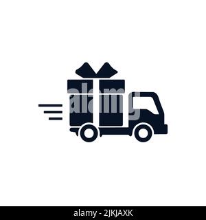 Delivery Icon. Send Package Symbol. Courier Sign - Vector Logo Template. Stock Vector