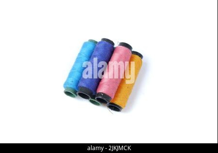 sewing thread isolated on a white background Stock Photo