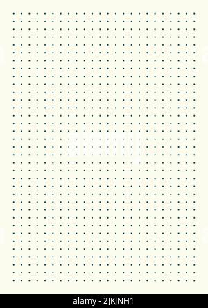 Grid paper. Dotted grid on grey background. Abstract dotted transparent illustration with dots. White geometric pattern for school, copybooks Stock Vector