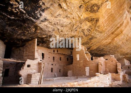 Spruce Tree House ruins located in Mesa Verde National Park on the ...