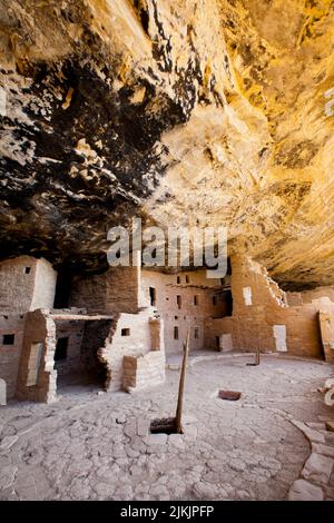 Spruce Tree House ruins located in Mesa Verde National Park on the ...