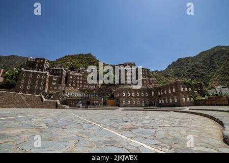 The view of Rijal Alma Museum. The local history museum in Rojal, Saudi Arabia. Stock Photo