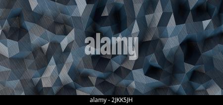 A geometric blue ice low poly background Stock Photo