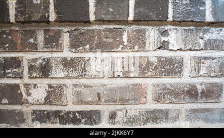 A closeup of an old brick texture background Stock Photo