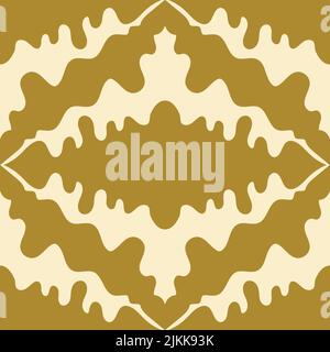 Abstract white and brown background with floral hand drawn ornament. Geometric seamless pattern for wallpaper, web page, textures, fabric, textile Stock Vector