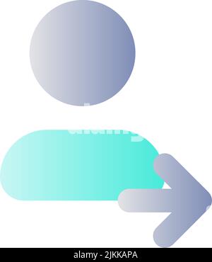 Transfer contact flat color ui icon Stock Vector Image & Art - Alamy