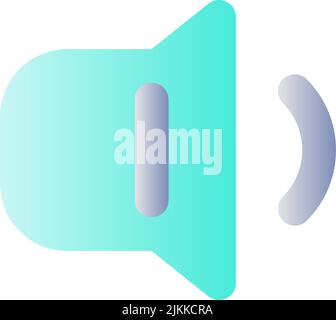 Change ringer volume flat gradient color ui icon Stock Vector