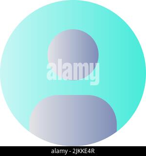 Select contact photo flat gradient color ui icon Stock Vector