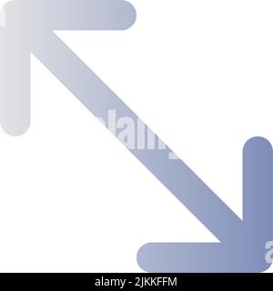 Expand flat gradient color ui icon Stock Vector