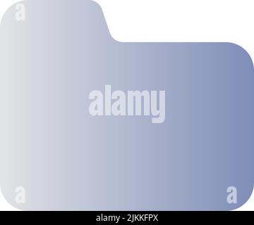Folder flat gradient color ui icon Stock Vector