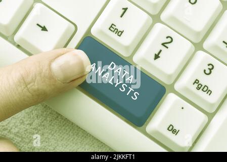 Writing displaying text Data Analysts. Word Written on Programmer Design and Create Report Identifies patterns -48989 Stock Photo