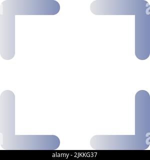 Full screen flat gradient color ui icon Stock Vector