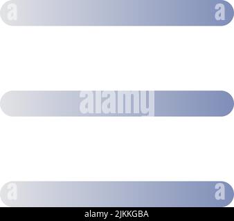 Hamburger like menu flat gradient color ui icon Stock Vector