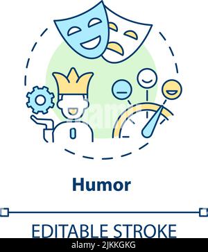 Humor concept icon Stock Vector