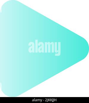 Play button flat gradient color ui icon Stock Vector