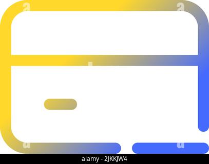 Close bank account pixel perfect gradient linear ui icon Stock Vector