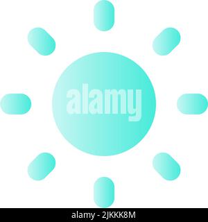 Light mode flat gradient color ui icon Stock Vector