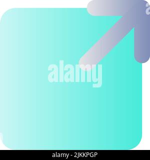 Resize flat gradient color ui icon Stock Vector