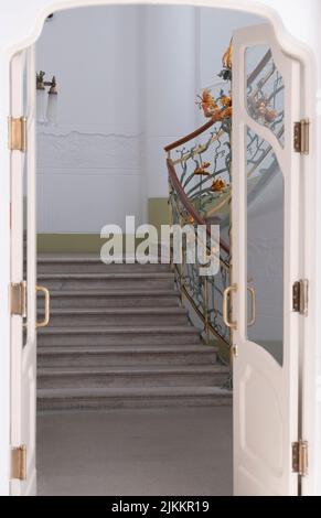 The beautiful wrought iron works that were made after the drawings of ...