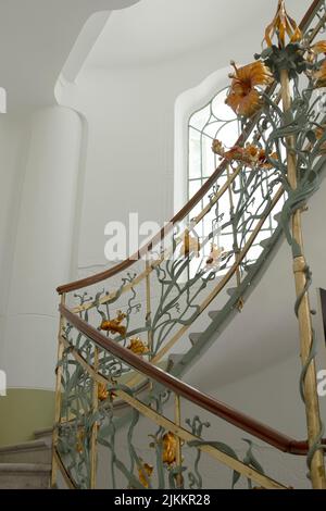 The beautiful wrought iron works that were made after the drawings of ...