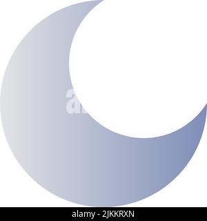 Night mode flat gradient color ui icon Stock Vector