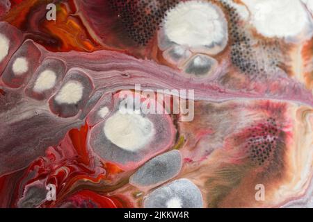 A colorful abstract acrylic marble liquid texture background Stock Photo