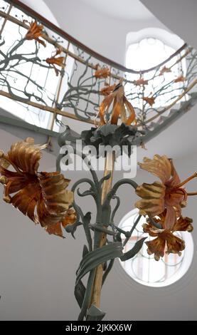 The beautiful wrought iron works that were made after the drawings of ...
