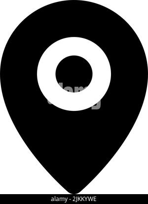 Location pin black glyph ui icon Stock Vector Image & Art - Alamy