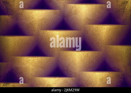 brown-gold colored shaded background with geometric patterns, abstract texture, background for projects, card, place for text Stock Photo