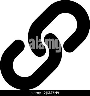 Resources and links black glyph ui icon Stock Vector