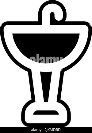 sink icon black vector illustration. Stock Vector