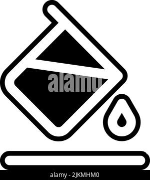 fill icon black vector illustration. Stock Vector