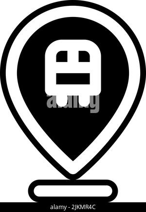 placeholder icon black vector illustration. Stock Vector