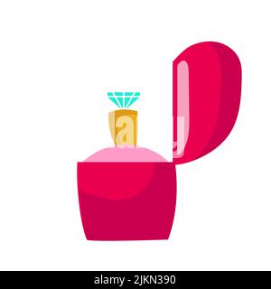 Wedding gold ring vector illustration symbol. Bride love icon and marriage romance engagement. Valentine gift and ceremony married. Jewellery shiny lu Stock Vector