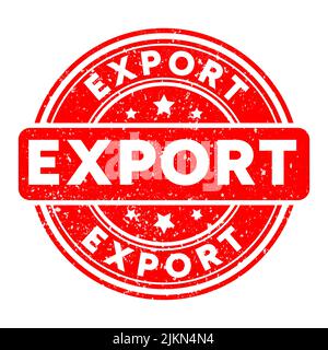 Export vector stamp isolated on white background Stock Vector