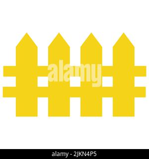 Wooden fence icon vector illustration design and symbol. Farm gate barrier object sign and wood architecture isolated white. Garden picket set and ele Stock Vector