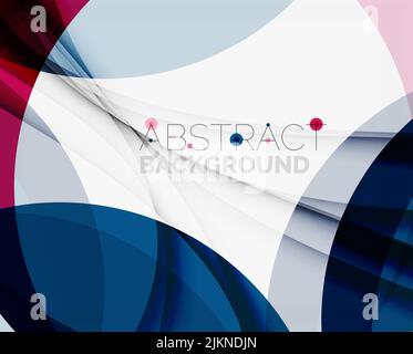 Purple and blue color shapes elegant abstraction for your message. Vector illustration. Stock Vector