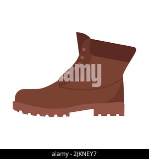Shoes for travel and hiking isolated on white background. Flat vector illustration Stock Vector