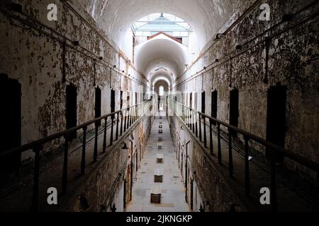 The Eastern State Penitentiary, a former American prison in Philadelphia, Pennsylvania Stock Photo