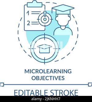 Microlearning objectives concept icon Stock Vector Image & Art - Alamy