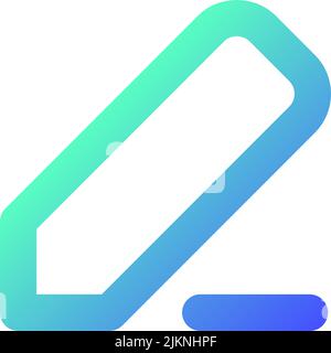 Note taking pixel perfect gradient linear ui icon Stock Vector