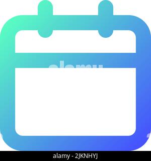 Calendar pixel perfect gradient linear ui icon Stock Vector