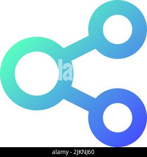 Share pixel perfect gradient linear ui icon Stock Vector