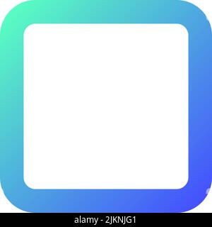 Stop button pixel perfect gradient linear ui icon Stock Vector