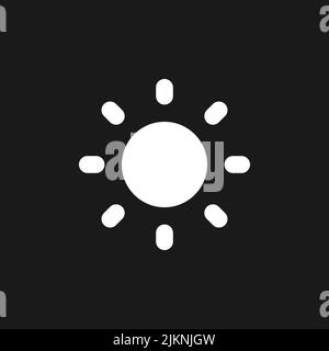 Light mode dark mode glyph ui icon Stock Vector