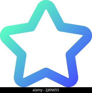 Star pixel perfect gradient linear ui icon Stock Vector