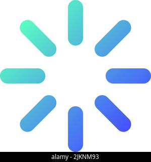 Loading indicator pixel perfect gradient linear ui icon Stock Vector